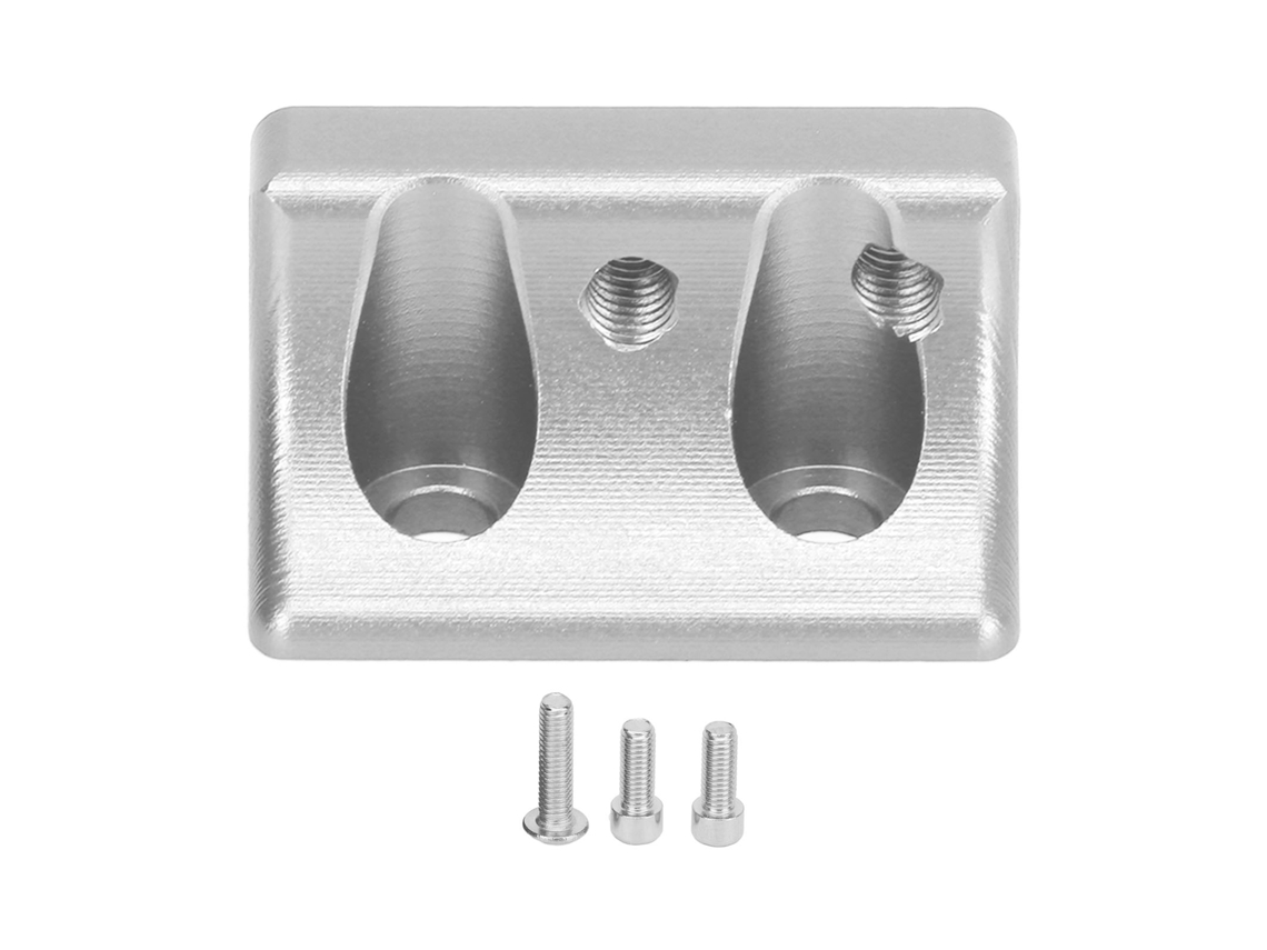Soporte Panhard De Aluminio Profesional Para Coche Rc Axial Scx10 Ii 1/10, Repuesto De Alta Resistencia, Color Plata.