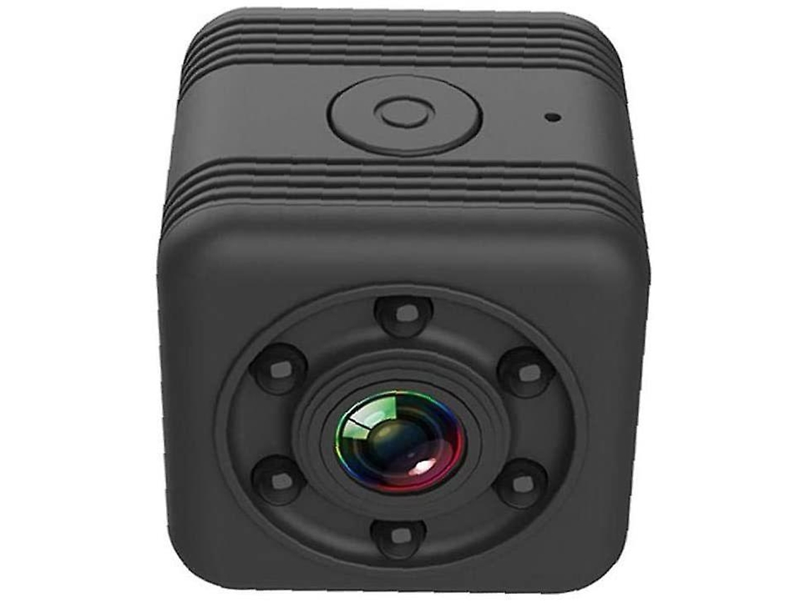 Mini cámara inteligente Yizhood HD con wifi, detección de movimiento y visión nocturna (negra)
