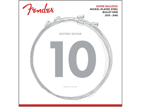 Cuerdas de Guitarra Eléctrica FENDER 3250R Bullets (Calibre: .010/0.46)