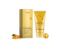 Mascarilla de colágeno con cúrcuma para piel exfoliante.