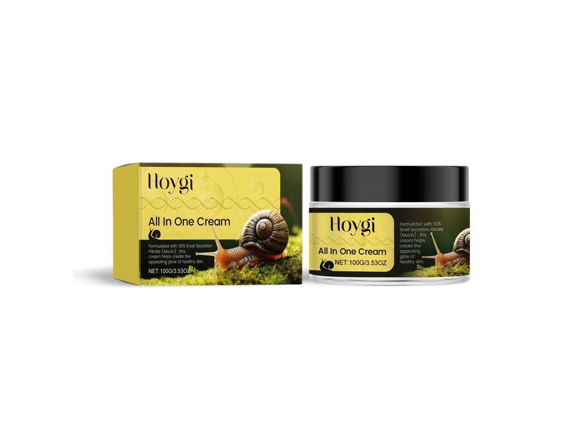 Crema hidratante facial con esencia de caracol