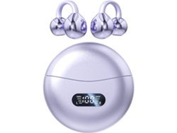Auriculares Inalámbricos Bluetooth 5.4 Con Clip Y Estuche De Carga Inalámbrico (morado)