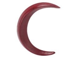 Peineta De Madera Con Forma De Luna, Pinza Decorativa Tallada Para El Cabello, Versátil Para Uso Diario, Fiestas, Viajes, Talla S, Marrón Claro.