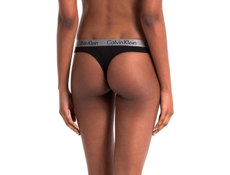 Calvin Klein Underwear Tanga de Algodón Radiant