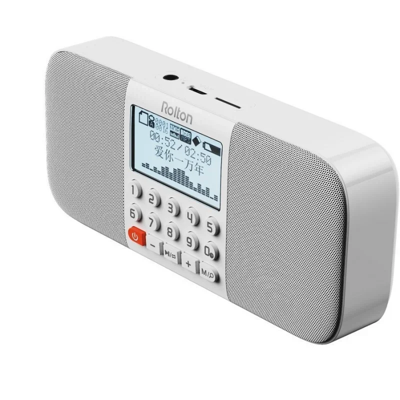 Altavoz Bluetooth Y Reproductor De Tarjeta Tf E800 Mejorado (blanco), Equipado Con Altavoces Duales.