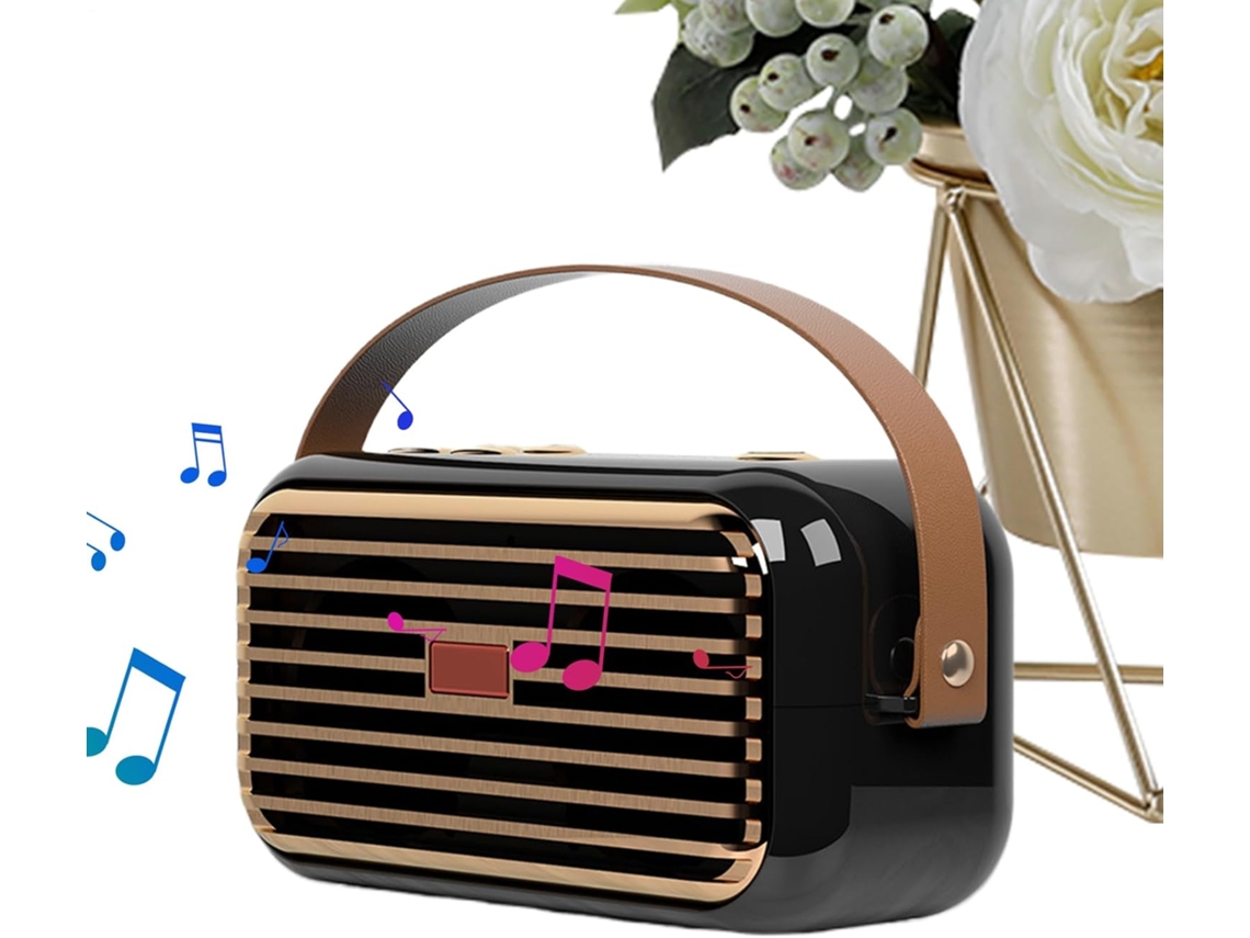Altavoz portátil retro con cable para camping - Dispositivo de lectura SFUSHOS