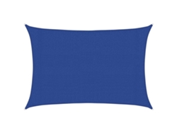 Maison Exclusive - Toldo De Vela Rectangular Hdpe Azul 160 G/m² 3x5 M