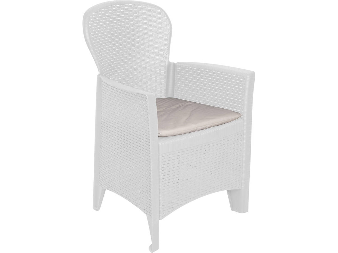 Sillón DMORA Blanco (Polipropileno - 60x58x89 cm)