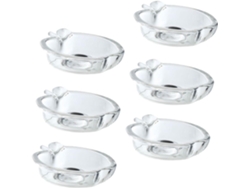 Juego De 6 Piezas De Platos Y Cuencos Para Salsa De Vidrio Transparente, Ligeros Y Duraderos.