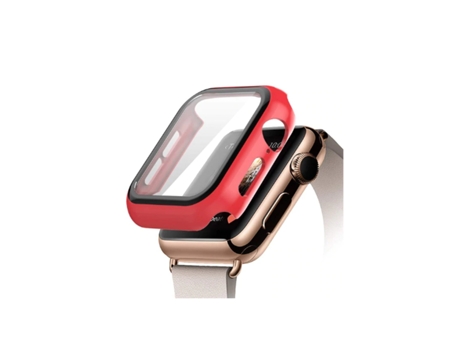 Carcasa de Protección + Vidrio para Apple Watch Series 8 - 41mm GIFT4ME Rojo