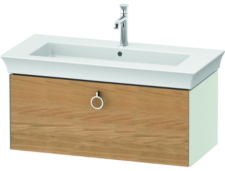 DURAVIT Tulip blanco, mueble de lavabo colgado en la pared, ancho 984 x fondo 458mm, con 1x extraíble, con tirador, WT42520