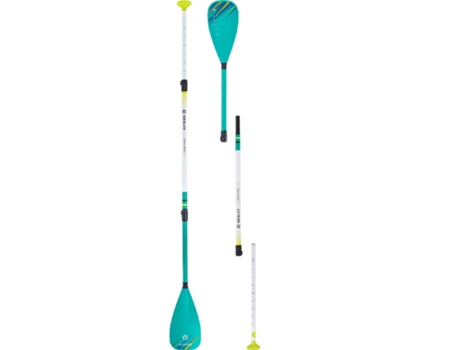 Paddle Surf Paddles Mach Fiberglass 3 Seções Prateado 180-220 Cmaztron
