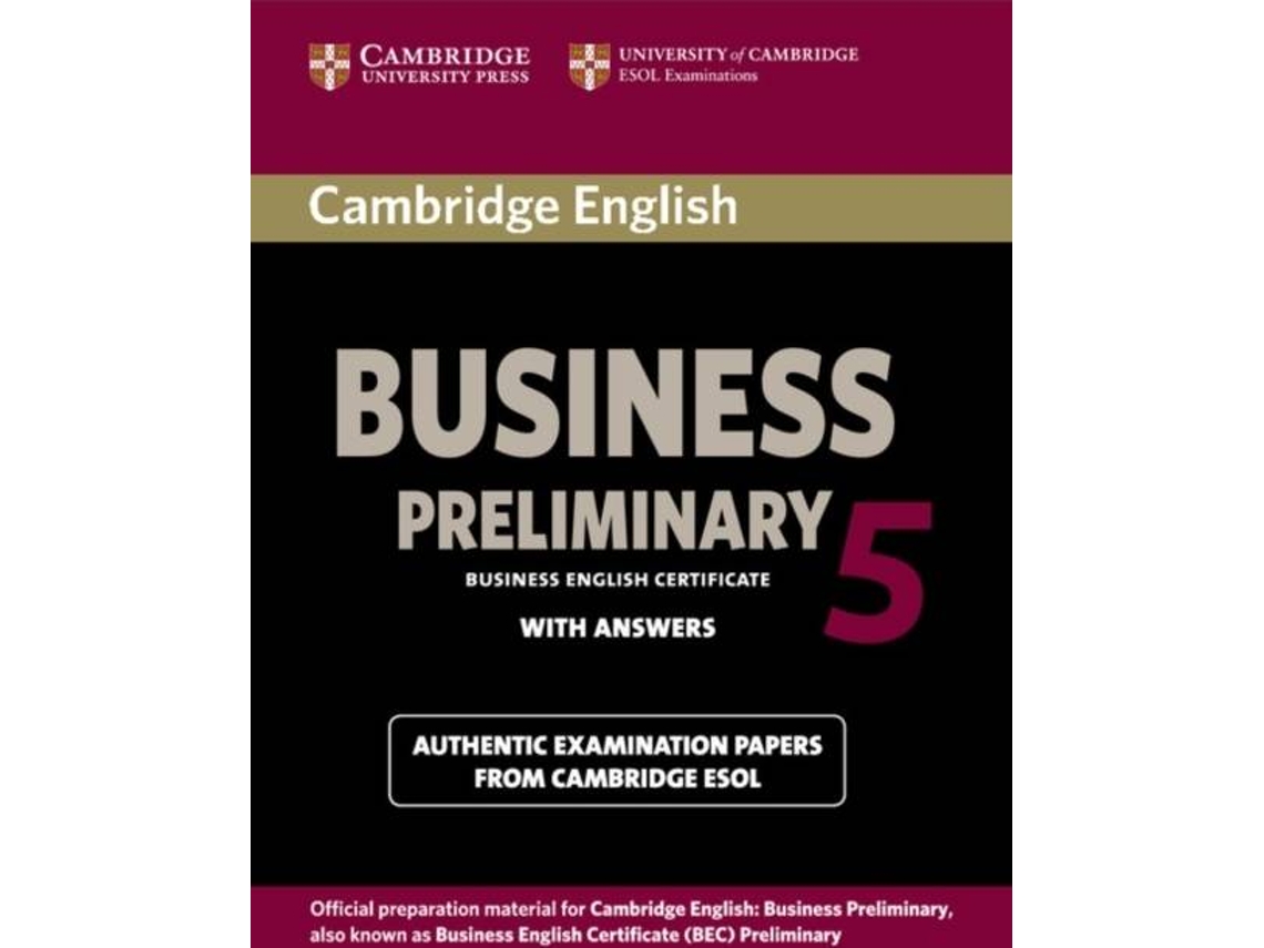 Libro Cambridge English Business 5 Preliminary Student's Book with Answers