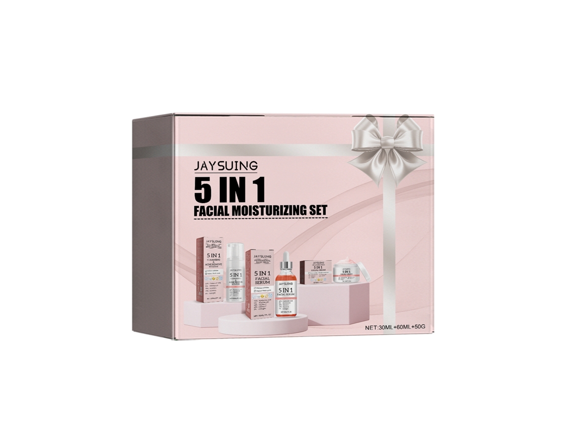 Kit De Hidratante Facial 5 En 1 Jaysuing, Hidratación Profunda, Clareamiento, Iluminación Y Firmamento De La Piel