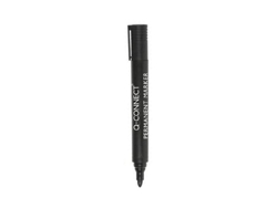 Marcador Q-Connect Permanente Preto Ponta Redonda 3.0 Mm