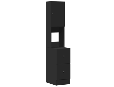 Mueble De Cocina VIDAXL Negro Madera contrachapada (35x50x180 cm)