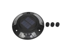 Luminária solar de entrada BJ Solar Dock Light com 12 LEDs, IP68 à prova d'água, 6V 1.8W, cor amarela, para uso externo.