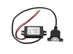 Convertidor Reductor Dc 12v Para 5v 3a 15w Regulador Com Usb De Painel Montado Fêmea Para Carro