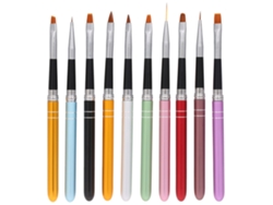 RNEMITERY Pinceles para pintar uñas, elegantes y resistentes al desgaste, con cerdas sintéticas, herramientas de precisión para pintar con bolígrafo, cabezales 