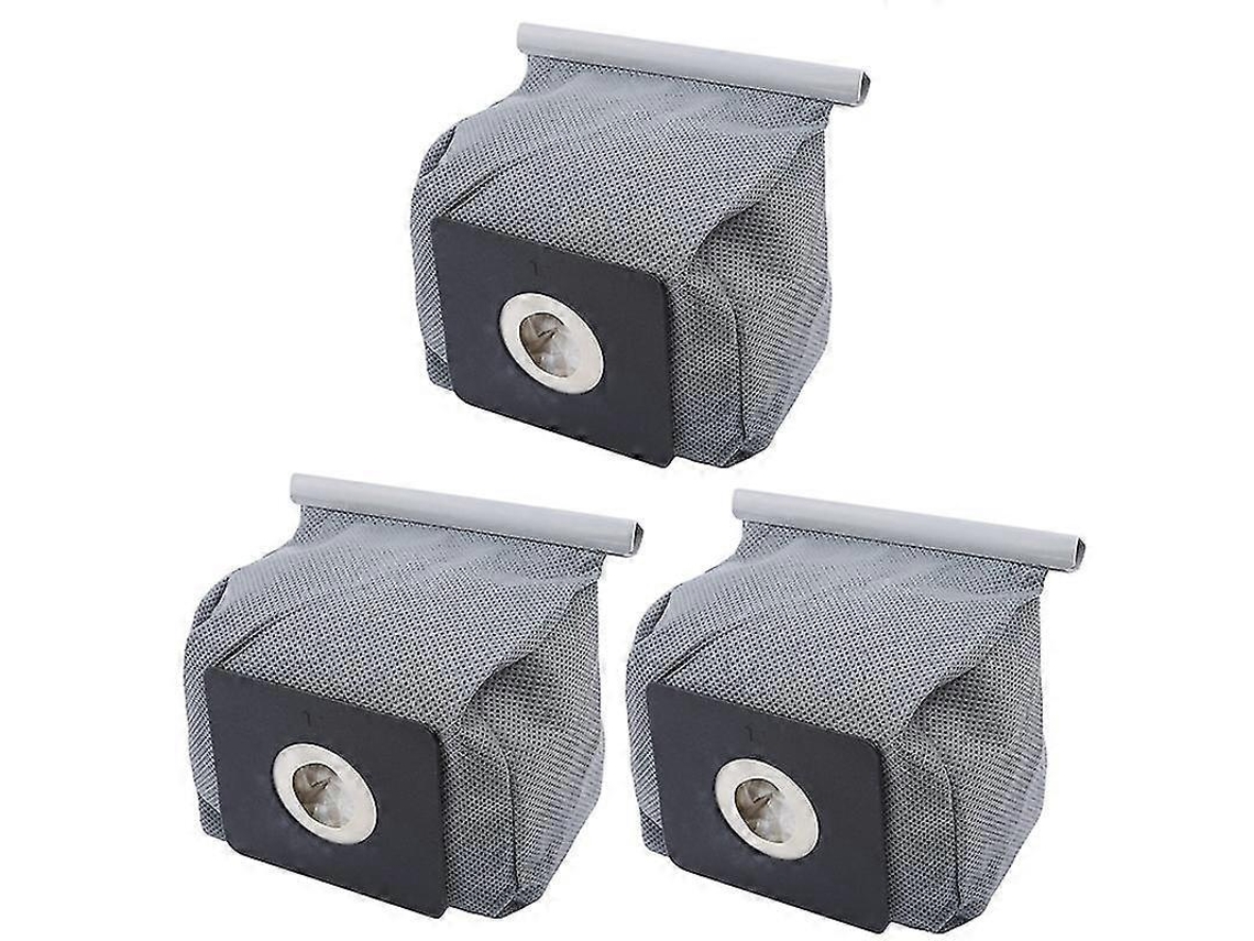 3 bolsas de tela universales lavables para aspiradoras LG (13 x 12 cm)