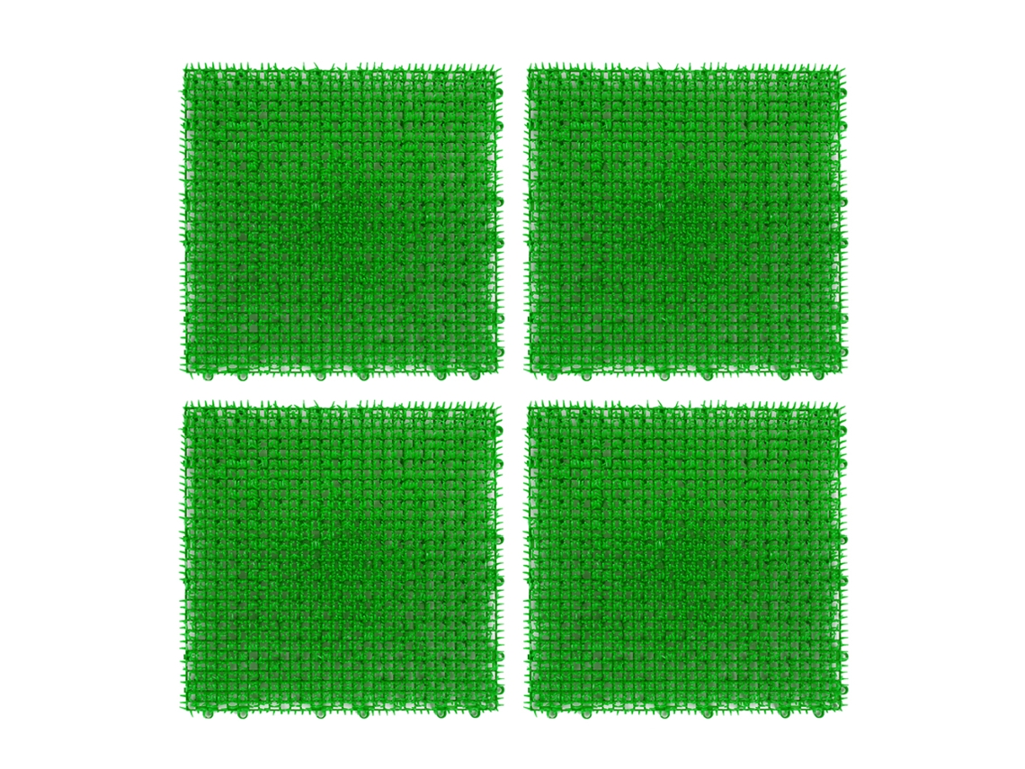 Césped artificial entrelazado suave para piscina y jardín