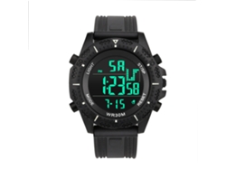 Reloj Deportivo Digital Para Hombre, Correa De Silicona, Resistente Al Agua Hasta 30 M, Estilo Sencillo.
