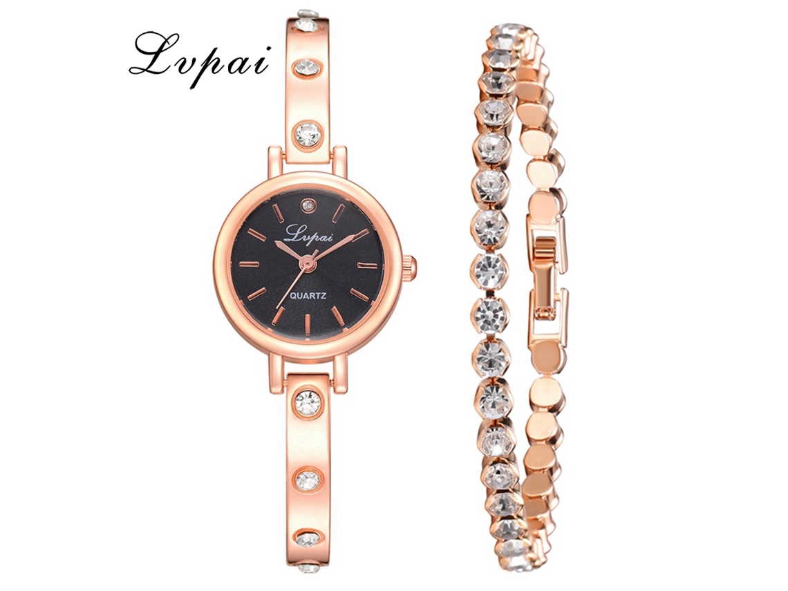 Reloj De Cuarzo Para Mujer Con Brazalete De Aleación Y Diamantes De Imitación, Estilo Moderno Y Lujoso.