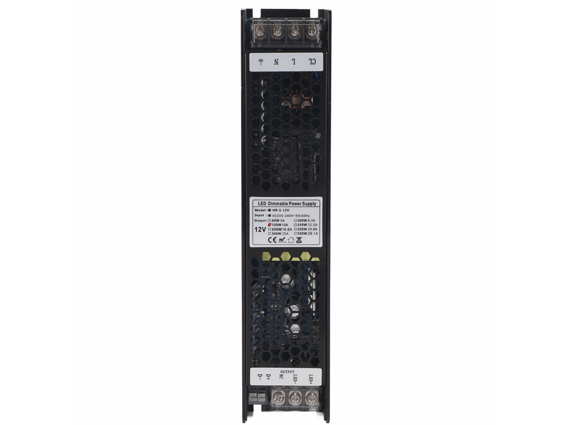 Veloriskku-fonte De Alimentação Led Regulável Dc 12v 10a 120w Transformador Para Fitas De Luz