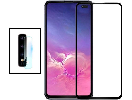 Kit Protector de Cámara Trasera Samsung S10 Plus PHONECARE y Cristal Templado 5D Full Cover