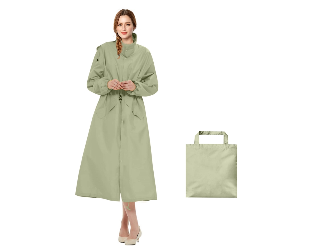Chaqueta Impermeable Chrui, Matcha Verde, Xl175-185cm