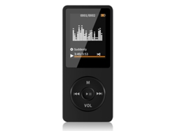 Reproductor de música Mini Sports MP4 MP3 Bluetooth Flashdog Tech para estudiantes, con pantalla de 1.8″, radio FM y compatible con tarjetas TF de hasta 64 GB.