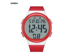 Reloj electrónico, correa de TPU suave, pantalla digital LED grande, despertador resistente al agua.