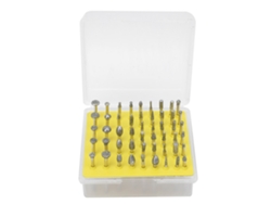 50 Piezas Cabeza Molienda Diamante 46 Grit 3mm Mandrino Accesorios Herramienta Rotatoria