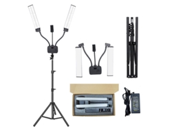 Luz De Relleno Led Flexible De Doble Brazo, Bicolor, Regulable, Para Fotografía De Belleza, Vídeo, 3200k-4500k-5600k, 45w, Con Soporte