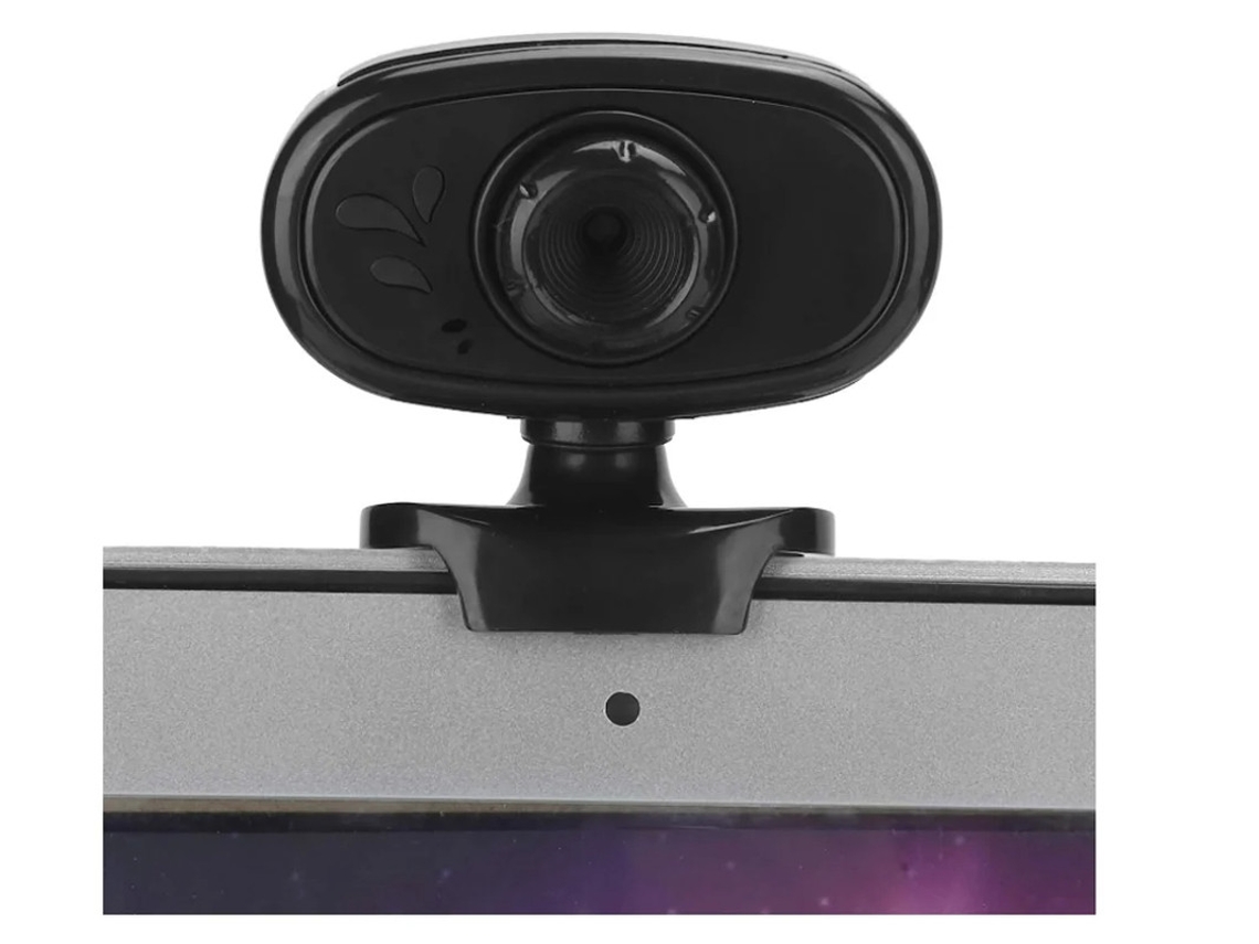 Cámara web con micrófono para computadoras de escritorio, cámara de video USB HD con micrófono para clases en streaming, negra, Bestvite