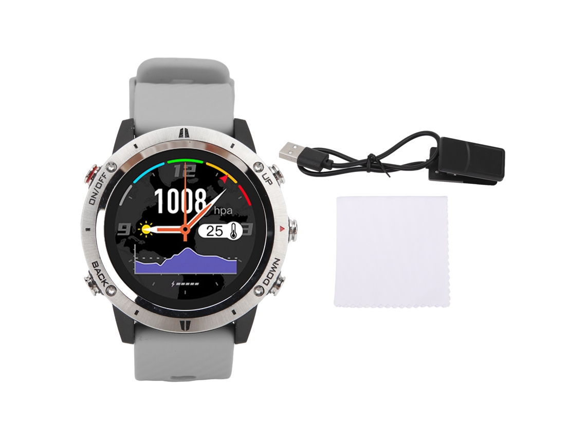 Reloj inteligente deportivo gris de 1,28 pulgadas
