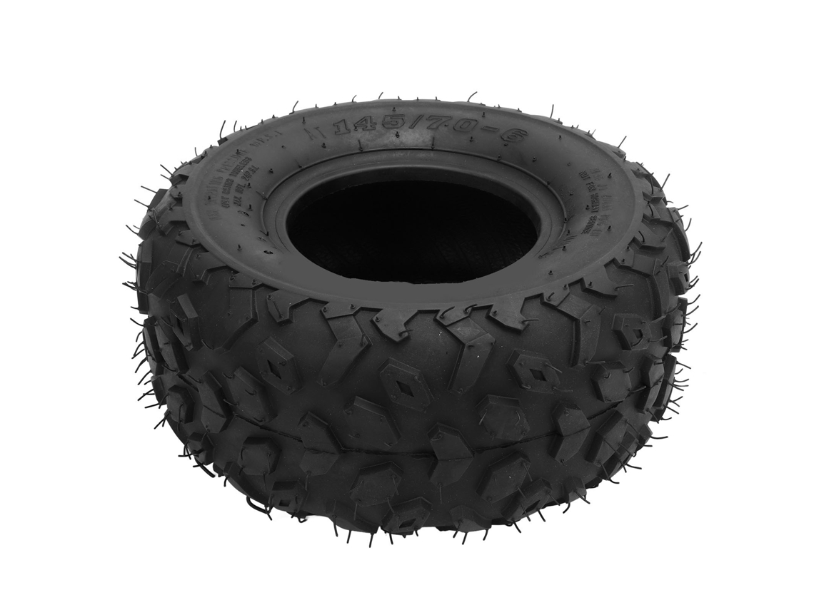 Neumático Todoterreno Sin Cámara 145/70-6 Antirrobo Antideslizante Para Atv, Utv Y Karts.