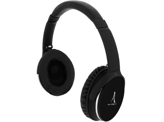 Auriculares Bluetooth AKASHI KASK-AKA-BT-BK (On Ear - Micrófono - Negro)