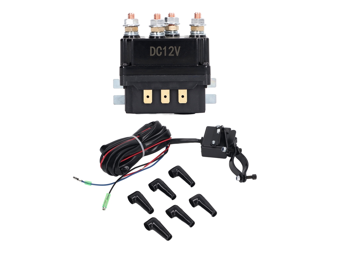 Relé De Grua Eléctrica 250a Bobina De Latón 12v Contactador Solenoide Para Atv Rendimiento Estable