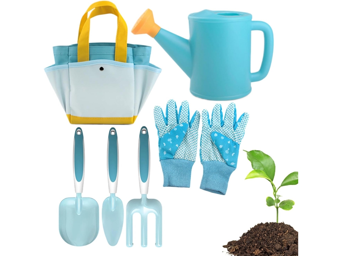 Kit De Herramientas De Jardinería De 6 Piezas, Guantes Educativos Y Divertidos Para Regar Y