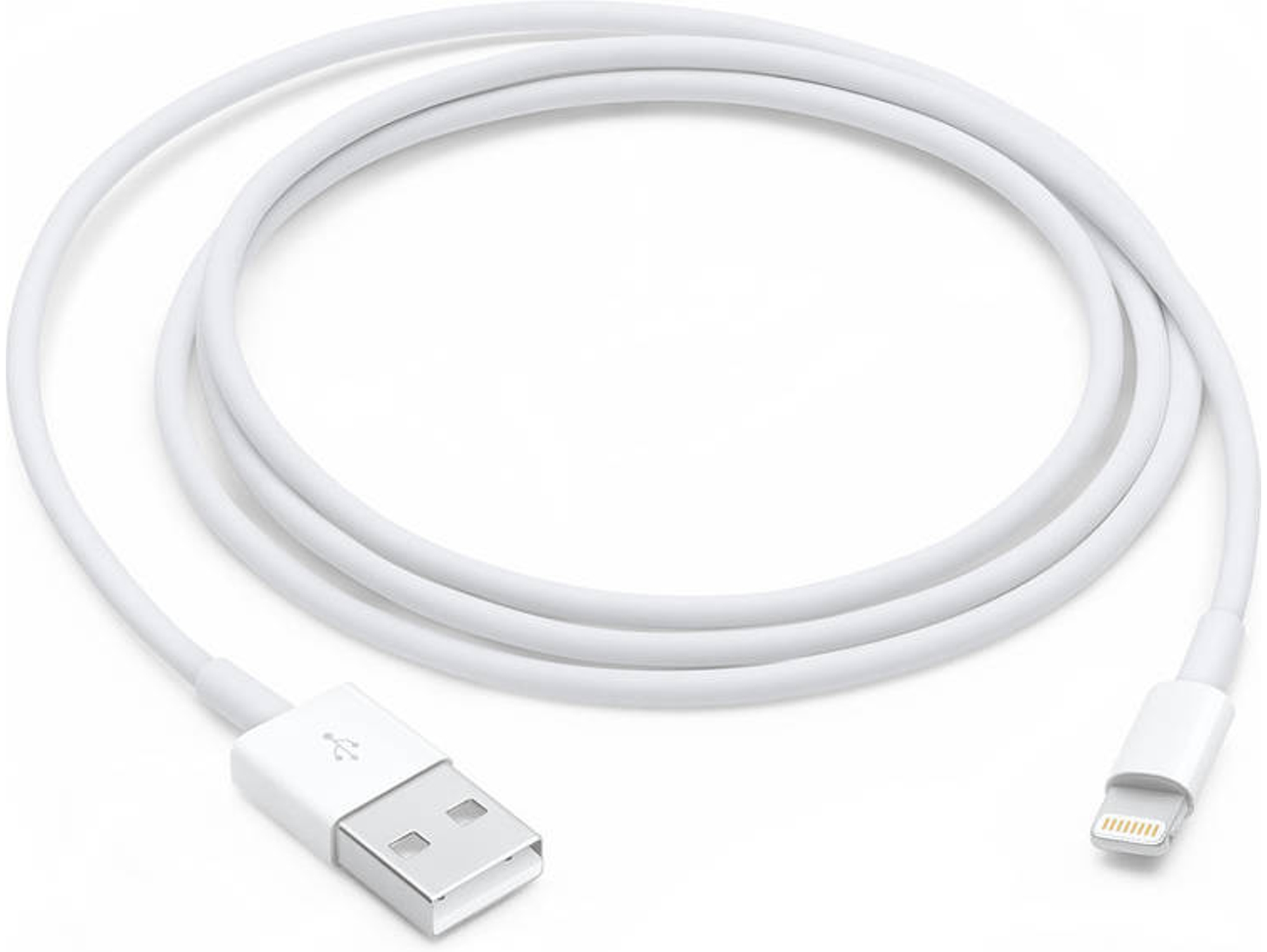 Cable APPLE MXLY2ZM/A (USB - Lightning - 1 m - Blanco)