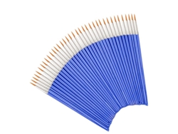 Juego de 50 pinceles redondos y planos de nailon, ideales para pintura al óleo. MDUG