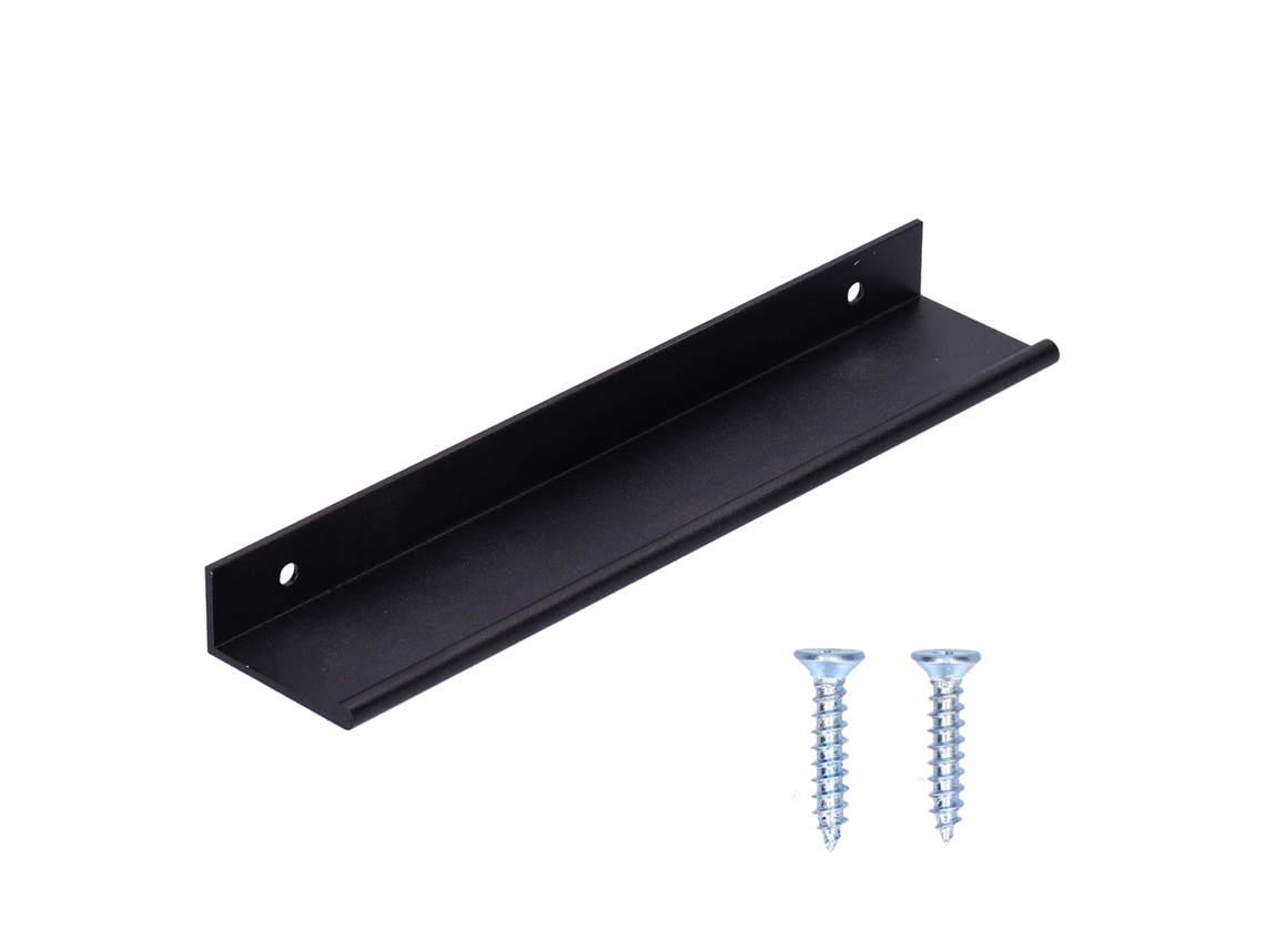 Tirador De Cajón De Aleación De Aluminio Reforzado Para Armarios Y Roperos, Negro, 160 Mm