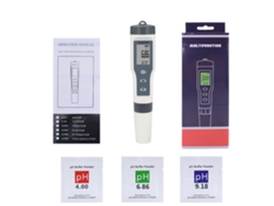 Lápiz Digital Portátil Para Medir La Calidad Del Agua Con Pantalla Lcd, Abs, 3 En 1: Ph, Tds Y Temperatura (con Batería).