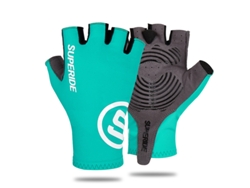 (azul S) Guantes De Ciclismo Medianos, Unisex, Con Acolchado De Espuma, Transpirables Y Que Absorben La Humedad.