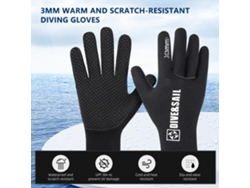 Guantes De Buceo De 3 Mm, Cálidos, Resistentes A Las Grietas, Con Protección Uv Upf 50+, Antideslizantes Y Resistentes Al Desgaste, Ideales Para Actividades Acuáticas En Invierno.
