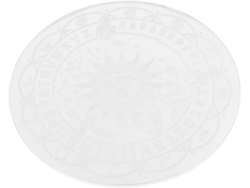 Tablero de péndulo de acrílico blanco para adivinación y brujería, portavelas.