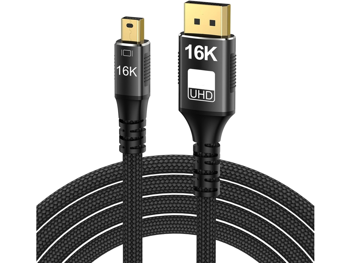 Cable De Extensión Pequeño De 16k Macho A 2.1 Para Monitores, Compatible Con 8k 120hz Y 60hz.