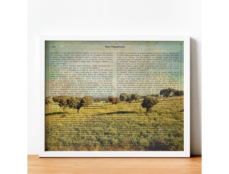 Poster de Extremadura. Láminas de Comunidades Autónomas de España.