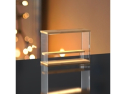 Estantería Acrílica Para Juguetes Con Puerta Corredera, 2 Niveles, Almacenamiento Transparente.